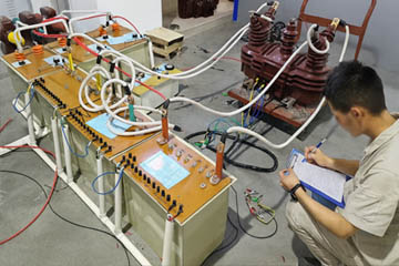 Engineer checking pump